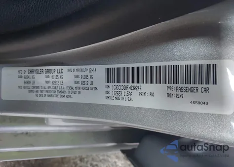 2015 Chrysler 200 S из США, поврежденный, VIN 1C3CCCDG8FN630247